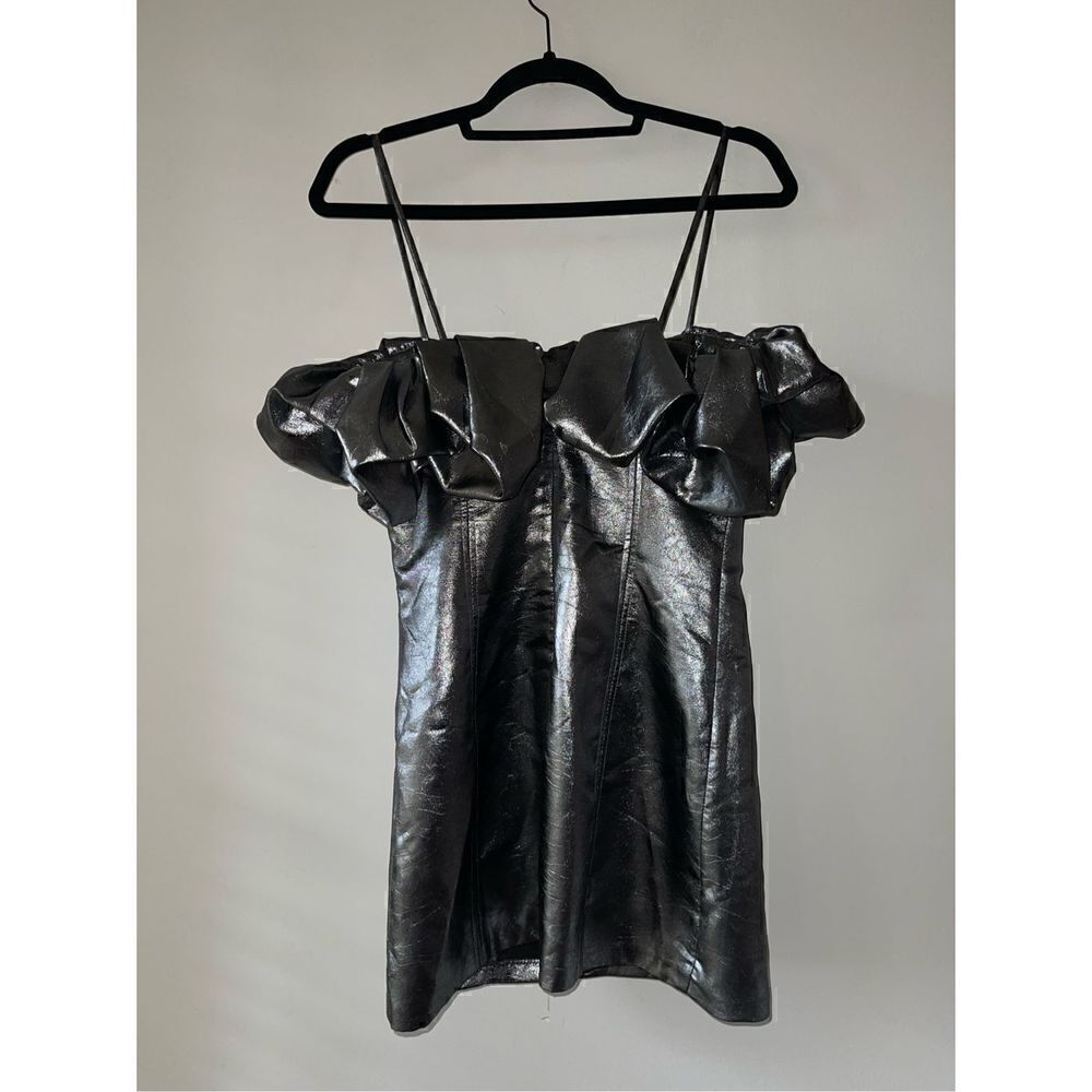 Zara Voluminous Short Dress Size Small - Picture 8 of 9
